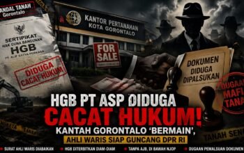 HGB PT ASP Dipersoalkan, Kantah Kota Gorontalo Dinilai Abaikan Aduan Ahli Waris