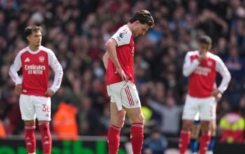 Lagi, Arsenal Gagal Perlebar Jarak Dengan Manchester City untuk mengunci Gelar Liga Inggris